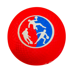 Ballon Officiel de couleur rouge pour pratiquer le DBL Ball, vue de face